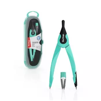 Готовальня Berlingo Instinct, 2 предмета, мятный