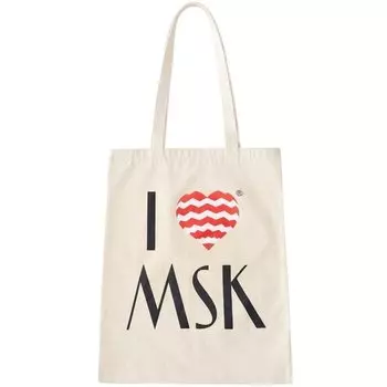 Холщовая сумка "I Love MSK"
