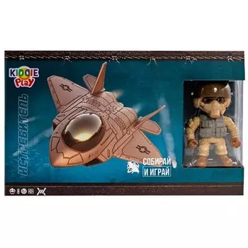 Игровой набор KiddiePlay Самолет, с фигуркой