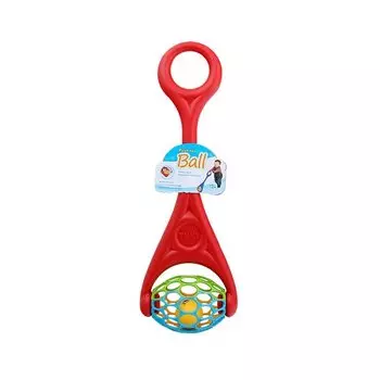 Игрушка развивающая Baby Toy Каталка с шаром, красная