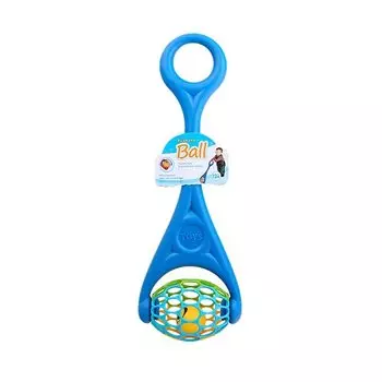 Игрушка развивающая Baby Toy Каталка с шаром, синяя