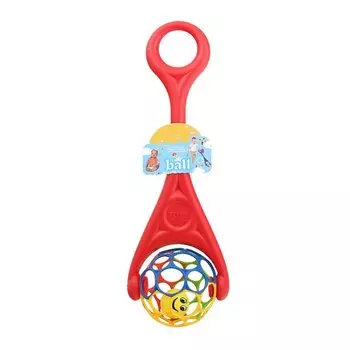 Игрушка развивающаяBaby Toy Каталка с шаром, красная