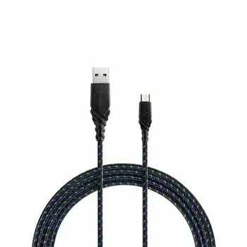 Кабель EnergEA NyloGlitz Micro-Usb, 1,5 м, синий