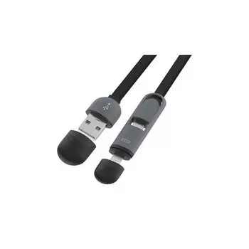 Кабель Ritmix RCC-200 Black (USB - Apple lightning)