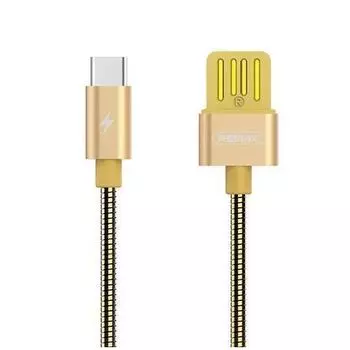 Кабель Uniq USB "Silver Serpent RC-080a Type C", 1 м, золотистый