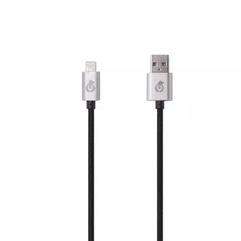 Кабель USB uBear "Lightning", 1 м, черный