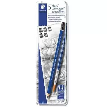 Карандаши чернографитные Staedtler Mars aquarell, 5 штук