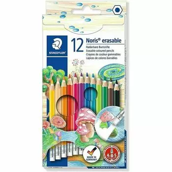 Карандаши цветные Noris Club Erasable, 12 цветов