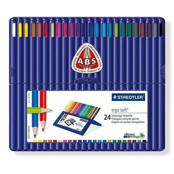 Карандаши цветные "Ergosoft", 24 цвета