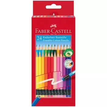 Карандаши цветные стираемые Faber-Castell, 24 цветов