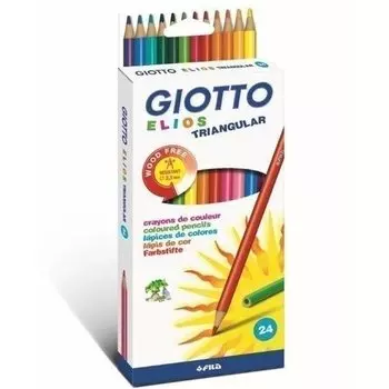 Карандаши полимерные "Elios", 24 цвета