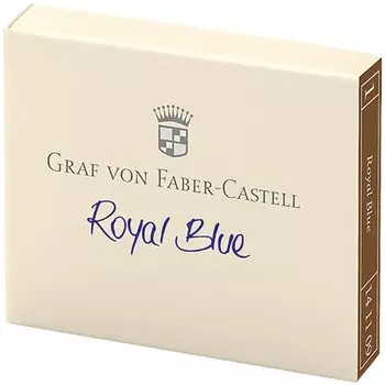 Картриджи чернильные Graf von Faber-Castell, королевский синий, 6шт
