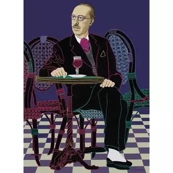 Катя Хозацкая. Принт "Портрет Стравинского" А2