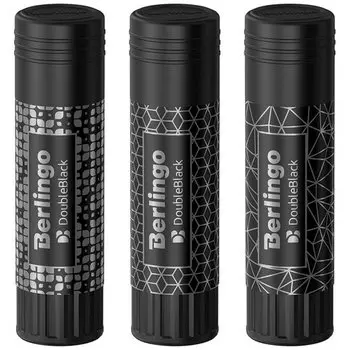 Клей-карандаш Berlingo DoubleBlack, 15 г, ПВП