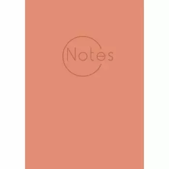 Книга для записей Listoff New Plans, 80 листов, в клетку, А5, персиковая