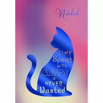 Книги для записей "Galaxy. Любимый кот" А6, 80 листов, в клетку