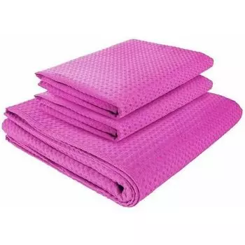Комплект полотенец вафельных Home One 45х70 (2шт), 80х150 (1шт), фуксия