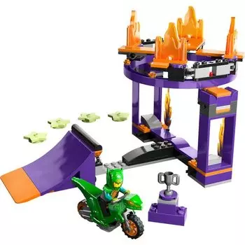 Конструктор Lego City 60359 Испытание каскадеров с трамплином и кольцом