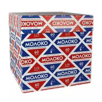 Коробка подарочная "Молоко", 22,5 х 22,5 х 22,5 см