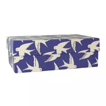 Коробка подарочная "Белые ласточки", 19 х 12 х 6,5 см