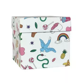 Коробка подарочная "Фан", 13 х 13 х 13 см