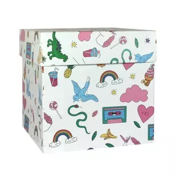 Коробка подарочная "Фан", 19 х 19 х 19 см