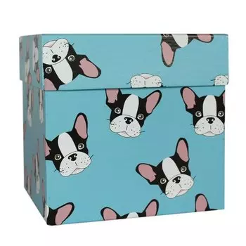 Коробка подарочная "Собака", 12,5 х 12,5 х 12,5 см