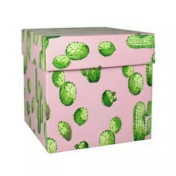 Коробка подарочная Symbol Кактусы, 12,5 х 12,5 х 12,5 см