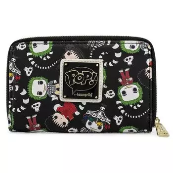 Кошелек Loungefly POP Beetlejuice AOP Zip Around Wallet