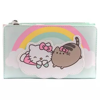 Кошелек Loungefly Pusheen x Hello Kitty Cloud Lounging Bifold Wallet