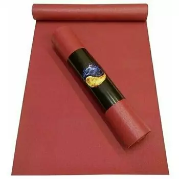 Коврик для йоги RamaYoga "Yin-Yang Studio", 183 см х 60 см 0,45 мм, бордовый