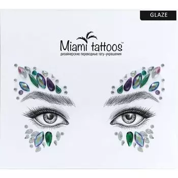 Кристаллы на клейком слое для лица Miami Tattoos "Glaze"