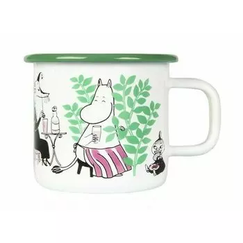 Кружка эмалированная Muurla Moomin Сад, 370 мл