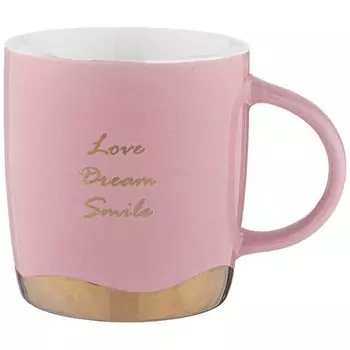 Кружка Lefard Break time, розовая, 340 мл