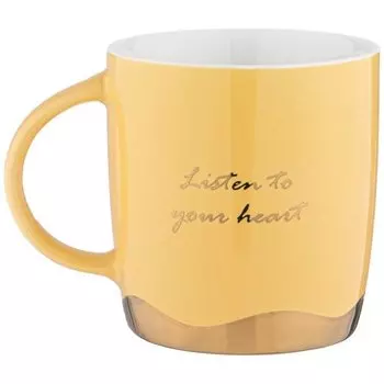 Кружка Lefard Break time, желтая, 340 мл