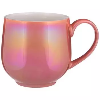 Кружка Lefard Gloss Бочонок, 450 мл, розовая