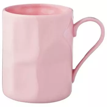 Кружка Lefard Мятая, 10 см, 350 мл, розовая