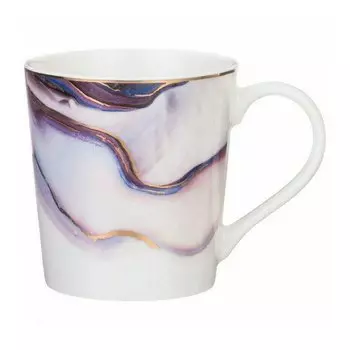 Кружка Lefard Мрамор, сиреневая, 350 мл