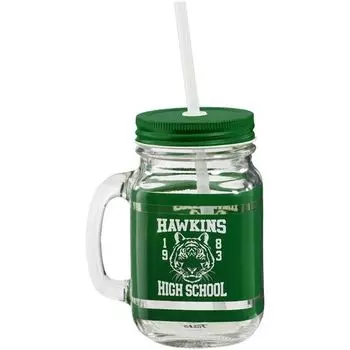 Кружка стеклянная "Stranger Things: Mason Jar: Hawkins High School", 400 мл
