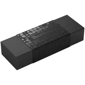 Ластик Berlingo DoubleBlack, прямоугольный, 5 х 1,8 х 1 см