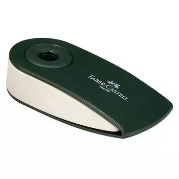 Ластик Faber-Castell Sleeve, прямоугольный, 73 х 34 х 15 мм, зеленый пластиковый футляр