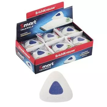 Ластик с пластиковым держателем Erich Krause SmartWay Triangle