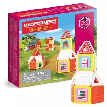 Магнитный конструктор Magformers 705003 Build Up set, 50 деталей