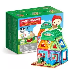 Магнитный конструктор Magformers 717007 Town Set - Mart, 22 детали