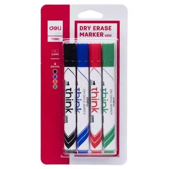 Маркер для досок "Think", 4 цвета