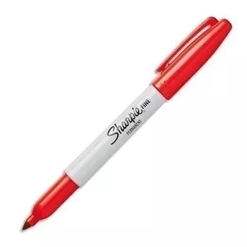 Маркер перманентный "Fine", красный