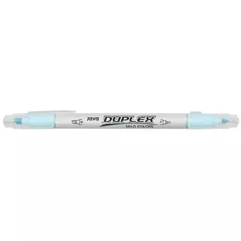 Маркер-выделитель текста Duplex, двусторонний, голубой