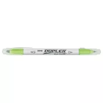 Маркер-выделитель текста Duplex, двусторонний, хаки