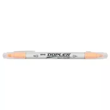 Маркер-выделитель текста Duplex, двусторонний, оранжевый