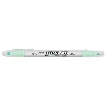 Маркер-выделитель текста Duplex, двусторонний, салатовый